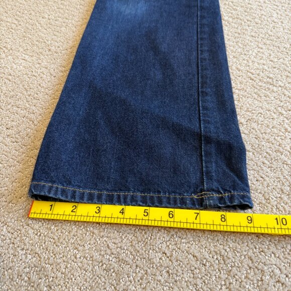 Mavi Jean 136 Molly Flare Y2K Boho Low Rise Button Fly Dark Wash Size 28 - Picture 13 of 16